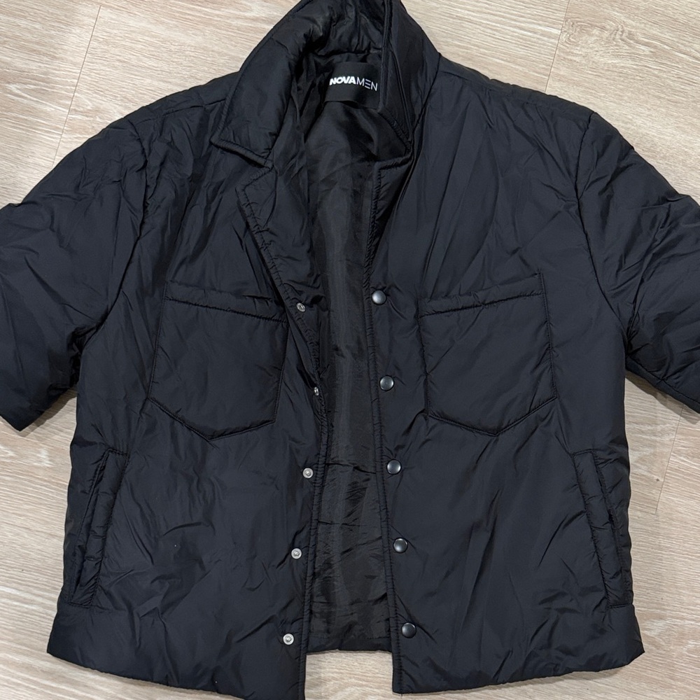 Fashion Nova Men's Black Puffer Jacket